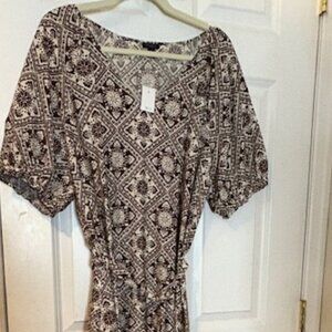 Ann Taylor lightweight patterned maxi dress